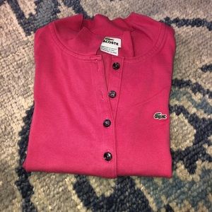 Lacoste pink polo
